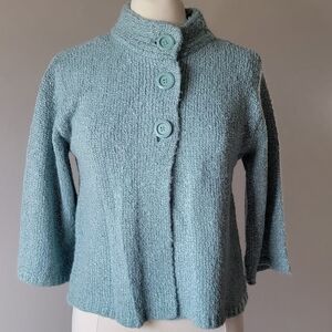 Evan Picone Light Blue Teddy Jacket